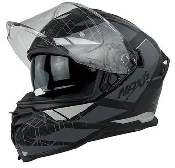 KASK MOTOCYKLOWY NAXA F32 Z BLENDA + PINCLOCK rozmiar M