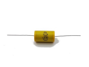 10uF 100V 1.50MKT leżący prod. ARCOTRONICS, do układów audio