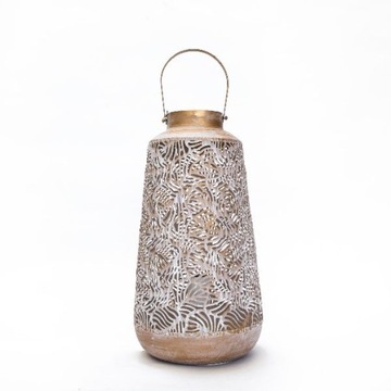 LAMPION LATARNIA LAMPA METALOWA STOŁOWA OGRODOWA