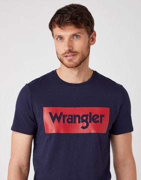 Męska koszulka t-shirt Wrangler SS LOGO TEE S
