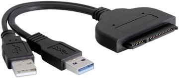 Кабель-переходник SATA 22 PIN USB 3.0 + USB 2.0 HDD SSD