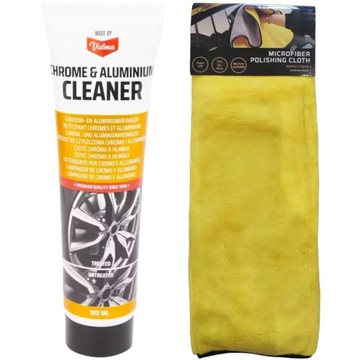 PASTA ŚRODEK DO CZYSZCZENIA CHROMU ALUMINIUM POLEROWANIA METALI + GRATIS