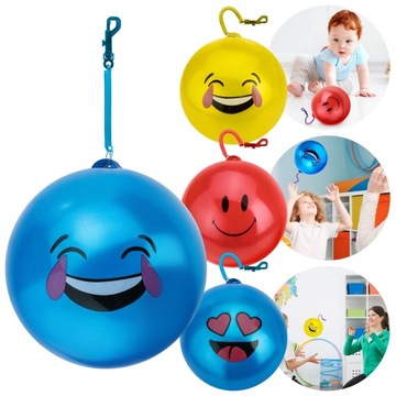 БОЛЬШОЙ РЕЗИНОВЫЙ МЯЧ НА ВЕСЕННУЮ ЗАБАВУ ДЛЯ ДЕТЕЙ MINKI SPRING 23 см МИКС