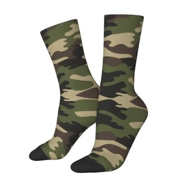 Skarpetki WW2 niemieckie Splittertarn moro męskie Unisex śliczne skarpety