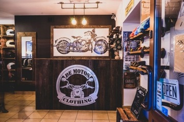 KOMIN tunel chusta motocyklowa Cafe Racer ENGLISH