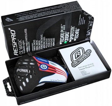 Maska antysmogowa RESPRO CINQRO rozmiar XL black