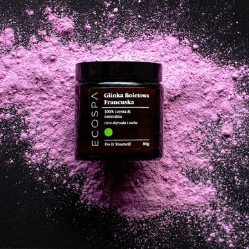 МАСКА ДЛЯ ЛИЦА PURPLE CLAY FRAN ОЧИЩАЕТ, ОСВЕЩАЕТ 80 G ECOSPA