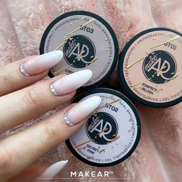 MAKEAR UV гель для наращивания ногтей GELTIX CREAMY ROSE GT03 50 мл