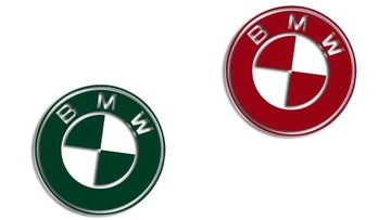 Наклейка с логотипом BMW в различных цветах!