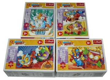 Puzzle TREFL mini maxi 20 - SUPER ZINGS x4 szt.
