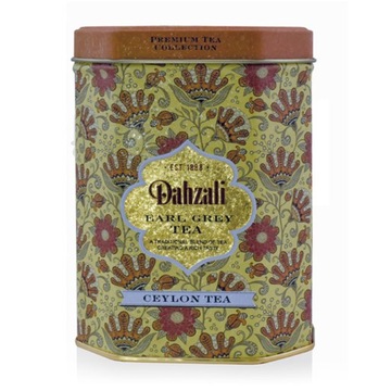 Herbata Earl Grey liściasta DAHZALI w ozdobnej puszce (100g) NA PREZENT