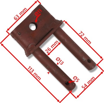 10x СОЕДИНИТЕЛЬ ПОДЪЕМНОЙ ТЯГИ ДВОЙНОГО ЭКСКАВАТОРА