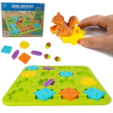 Набор игрушек для настольной игры с белкой-лабиринтом. Развивающие Smart Games.