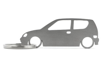 Brelok Fiat Seicento stal nierdzewna