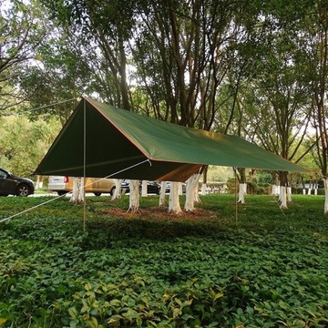 TARP PŁACHTA BIWAKOWA WODOODPORNA TERMICZNA 3X3 m