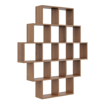 Regał półka wisząca ścienna 120X136 ORZECH