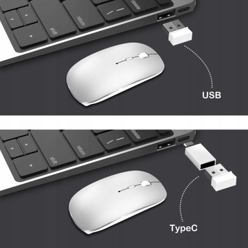 БЕСШУМНАЯ БЕСПРОВОДНАЯ МЫШЬ PLUG and PLAY ДЛЯ НОУТБУКОВ C
