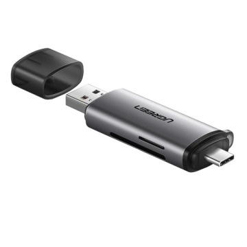 CZYTNIK KART SD MICRO SD TF USB-C + USB UGREEN CM185