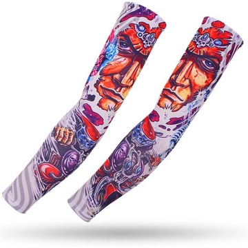 Long Tattoo Sleeves Seamless Armguard Sun Protection Cover 2PCS Men Women