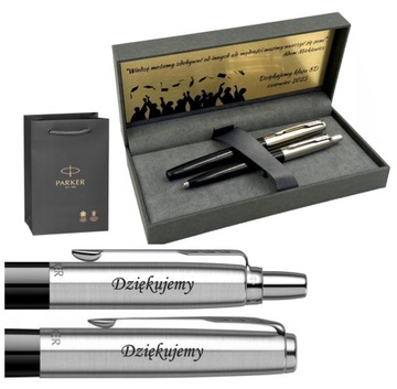 PARKER JOTTER CZARNY Z TABLICZKĄ SPERSONALIZOWANY GRAWER DLA BLISKICH