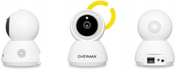 БЕСПРОВОДНАЯ IP-КАМЕРА МОНИТОРИНГА ПОВОРОТНАЯ WIFI FULLHD МИКРОФОН ДИНАМИК