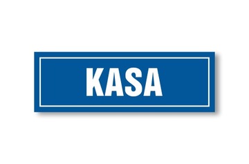 Tabliczka Kasa 30x10cm PCV 1mm UV