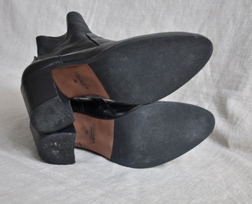 Skóra czarne buty STOCKHOLM DESIGN GROUP Premium