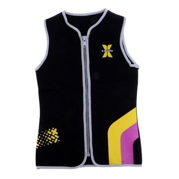 Неопрен толщиной 3 мм с передней молнией, неопрен L, черный