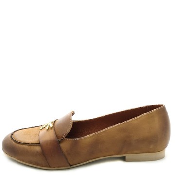 Loafersy baleriny SKÓRZANE Dolce Pietro 3002