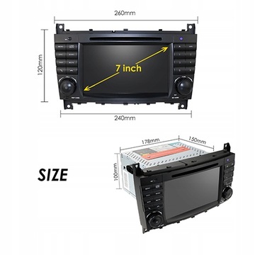 РАДИО GPS ANDROID Mercedes Benz CLC W203 2008-2010