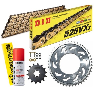 ZESTAW NAPĘD-OWY DID ZŁOTY X-RING APRILIA RSV 1000 R 04-09 TUONO R 06-11