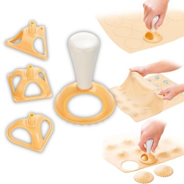 FOREMKI DO RAVIOLI WYKRAWACZ RADEŁKO PIEROGI TESCOMA DELICIA 4 KSZTAŁTY