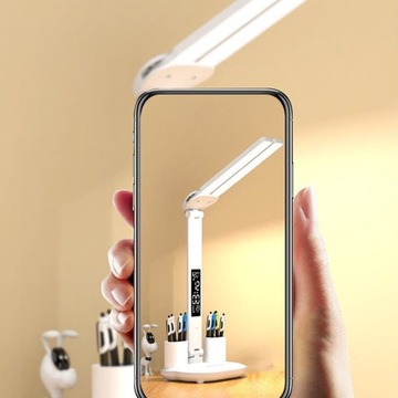 ДВОЙНАЯ ШКОЛЬНАЯ ЛАМПА ОФИСНЫЙ СВЕТОДИОДНЫЙ СЕНСОРНЫЙ ОРГАНАЙЗЕР СЕНСОРНЫЕ ЧАСЫ