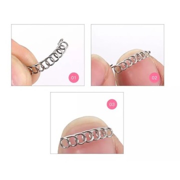 НАБОР ДЛЯ ВРАСТАЮЩИХ НОГТЕЙ ПРЯЖКА ПРУЖИНА 12 ШТ КОРРЕКТОР СТУПЫ