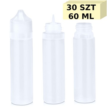 BUTELKI 60 ml 30 SZT LIQUID BUTELECZKA BUTELECZKI