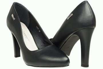 S.LEONE 1457 ЖЕНСКИЕ ТУФЛИ ИЗ СТАЛИ, ЧЕРНЫЙ МАТОВЫЙ D341 R 36