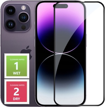 SZKŁO HARTOWANE 5D NA CAŁY EKRAN DO IPHONE 14 PRO MAX SZYBKA SZKIEŁKO 9H