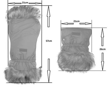 Перчатки на меху для коляски Muff Muffs