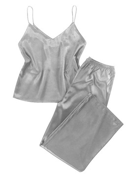 Women s Satin Pajama Set Sleeveless Silk Camisole