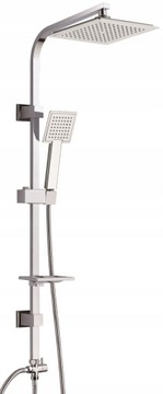 ПОЛЬША смеситель для душа душевой набор SQUARE RAIN SHOWER