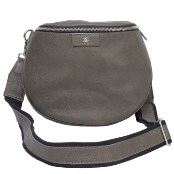 Torebka listonoszka damska saszetka na szerokim pasku torba crossbody skóra