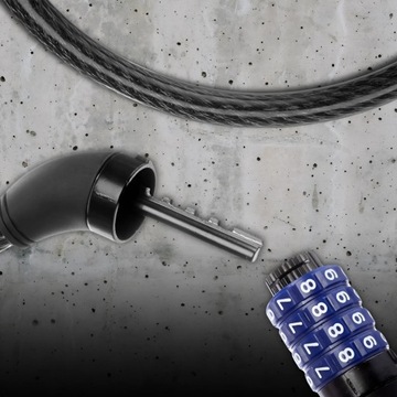 ВЕЛОСИПЕДНЫЙ ЗАМОК ДЛЯ ВЕЛОСИПЕДНОГО ЗАМКА КАБЕЛЬ БЕЗОПАСНОСТИ НАВЕСНОЙ ЗАМОК