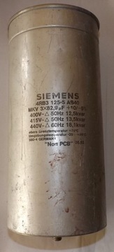 kondensator mocy 18,1 13,5 12,5 kVAr 440V 415V 400V siemens 4RB3 125-5 AB40