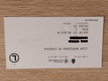 Legia Warszawa - Cracovia , 2019 rok