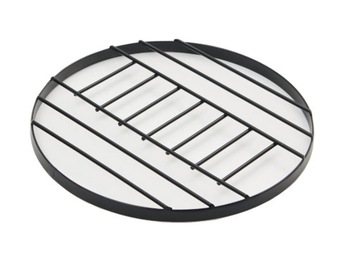 Черная металлическая подставка для кастрюль.