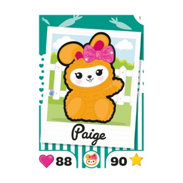Пакет из 4 коллекционных карточек Topps «I Love Bunnies» из 4-х выпусков с бантиками