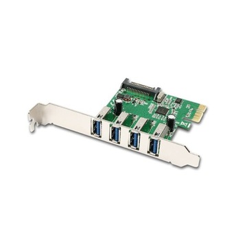 Kontroler Adapter Karta PCI-E 1x na 4x USB 3.0