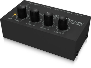 Mikser liniowy 4-kanałowy mono Behringer MX400 Micromix