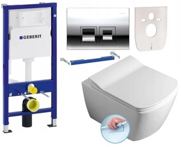 ZESTAW PODTYNKOWY WC STELAŻ GEBERIT +MISKA RIMLESS