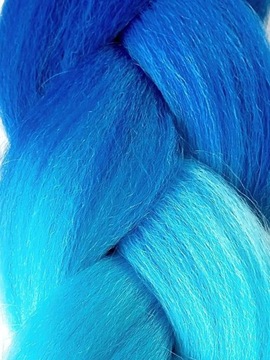 СИНТЕТИЧЕСКИЕ ВОЛОСЫ ДЛЯ КОС ОМБРЕ ЦВЕТНЫЕ КОСЫ 130 СМ